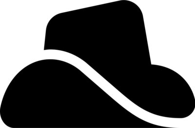 hat cowboy side
