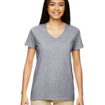 Ladies' Heavy Cotton™ V-Neck T-Shirt
