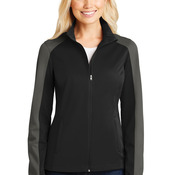 Ladies Active Colorblock Soft Shell Jacket