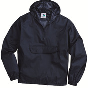 Unisex Packable Half-Zip Hooded Pullover Jacket