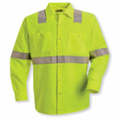 Men's High Visibility Safety Long Sleeve Work Shirt